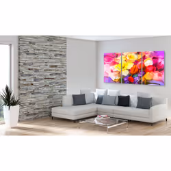 Tableau Fleurs Rainbow Bouquet - PD11281-120-60