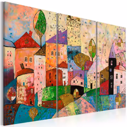 Planete Discount PD10066-120-80, Ville et village, Multicolore, Panneaux MDF, 1200 mm, 20 mm, 800 mm