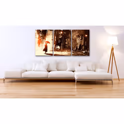 Tableau Vintage City in the Rain - PD12421-120-60
