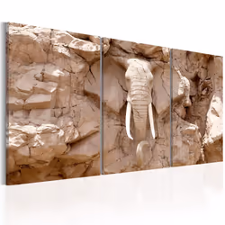 Planete Discount PD8349-120-60, Éléphants, Beige, Panneaux MDF, 1200 mm, 20 mm, 600 mm