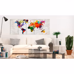 Tableau Cartes du monde Crumpled Map - PD11698-225-90