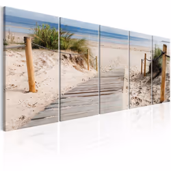 Planete Discount PD10080-225-90, Paysage marin, Beige, Bleu, Marron, Vert, Panneaux MDF, 2250 mm, 20 mm, 900 mm