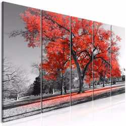 Planete Discount PD10083-225-90, Arbres, Gris, Rouge, Panneaux MDF, 2250 mm, 20 mm, 900 mm