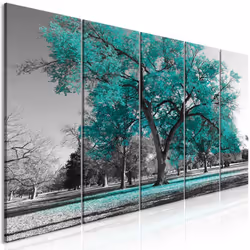 Planete Discount PD10085-225-90, Arbres, Gris, Turquoise, Panneaux MDF, 2250 mm, 20 mm, 900 mm