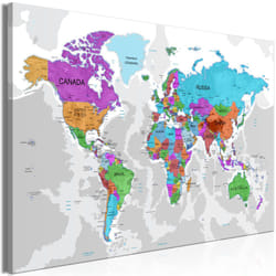 Tableau Cartes du monde Territory of Colours - PD11702-120-80