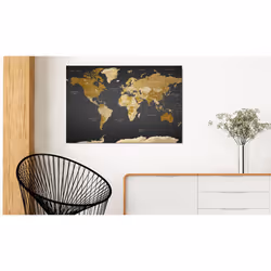 Tableau Cartes du monde Modern Aesthetics - PD11710-120-80