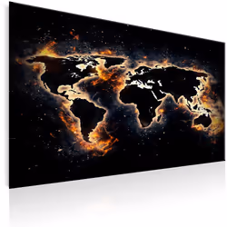 Planete Discount PD11713-120-80, Noir, Bleu, Orange, Panneaux MDF, 1200 mm, 20 mm, 800 mm