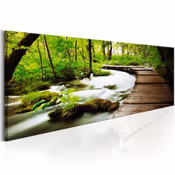 Planete Discount PD10087-135-45, Forêt, Marron, Vert, Blanc, Panneaux MDF, 1350 mm, 20 mm, 450 mm