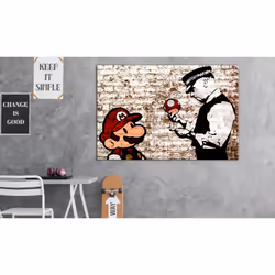 Tableau Banksy Torn Wall - PD8357-120-80