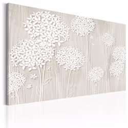 Planete Discount PD11292-120-80, Fleurs variées, Beige, Gris, Blanc, Panneaux MDF, 1200 mm, 20 mm, 800 mm