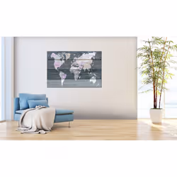 Tableau Cartes du monde Roam across the World - PD11723-120-80