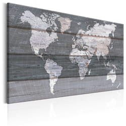 Tableau Cartes du monde The Grey Earth - PD11724-120-80