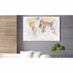 Tableau Cartes du monde Walls of the World - PD11725-120-80