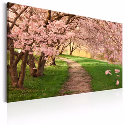 Planete Discount PD10091-120-80, Arbres, Marron, Vert, Rose, Jaune, Panneaux MDF, 1200 mm, 20 mm, 800 mm