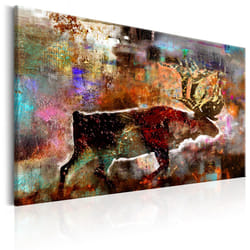 Tableau Colourful Caribou - PD8367-120-80