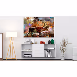Tableau Colourful Caribou - PD8367-120-80
