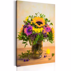 Planete Discount PD11296-80-120, Bouquets de fleurs, Multicolore, Panneaux MDF, 800 mm, 20 mm, 1200 mm