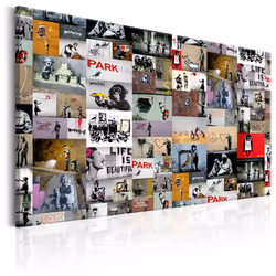 Planete Discount PD8371-120-80, Banksy, Multicolore, Panneaux MDF, 1200 mm, 20 mm, 800 mm