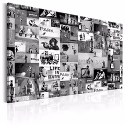 Planete Discount PD8372-120-80, Banksy, Noir, Blanc, Panneaux MDF, 1200 mm, 20 mm, 800 mm