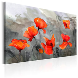 Tableau Fleurs Poppies (Watercolour) - PD11302-120-80