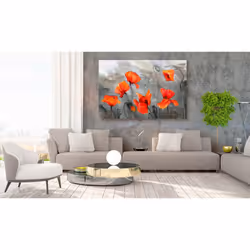 Tableau Fleurs Poppies (Watercolour) - PD11302-120-80