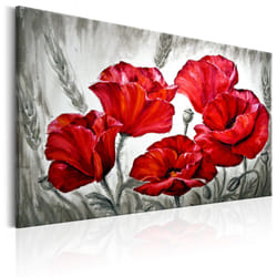 Tableau Fleurs Poppies in Wheat - PD11303-120-80