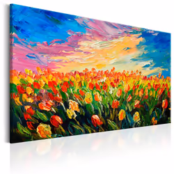 Planete Discount PD11305-120-80, Tulipes, Multicolore, Panneaux MDF, 1200 mm, 20 mm, 800 mm