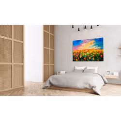 Tableau Fleurs Sea of Tulips - PD11305-120-80