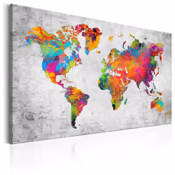 Planete Discount PD11728-120-80, Gris, Multicolore, Panneaux MDF, 1200 mm, 20 mm, 800 mm