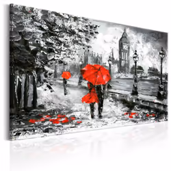 Planete Discount PD12191-60-40, Londres, Noir, Rouge, Blanc, Panneaux MDF, 600 mm, 20 mm, 400 mm