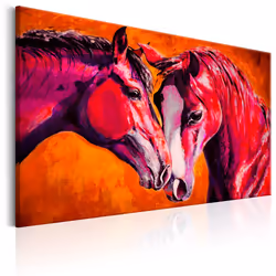 Planete Discount PD8380-120-80, Chevaux, Orange, Rose, Rouge, Blanc, Panneaux MDF, 1200 mm, 20 mm, 800 mm