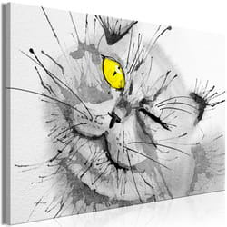 Tableau Happy Look 1 Pièce Wide Yellow - PD8382-120-80
