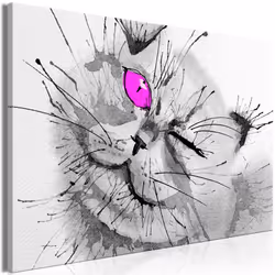 Planete Discount PD8383-120-80, Chats, Gris, Rose, Panneaux MDF, 1200 mm, 20 mm, 800 mm