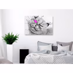 Tableau Happy Look 1 Pièce Wide Pink - PD8383-120-80