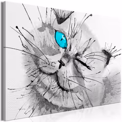 Planete Discount PD8384-120-80, Chats, Bleu, Gris, Panneaux MDF, 1200 mm, 20 mm, 800 mm