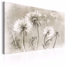 Planete Discount PD11313-120-80, Fleurs variées, Noir, Blanc, Panneaux MDF, 1200 mm, 20 mm, 800 mm