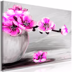 Planete Discount PD11316-120-80, Bouquets de fleurs, Gris, Rose, Panneaux MDF, 1200 mm, 20 mm, 800 mm