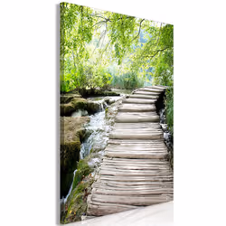 Planete Discount PD10107-80-120, Fleurs et plantes, Marron, Vert, Gris, Panneaux MDF, 800 mm, 20 mm, 1200 mm