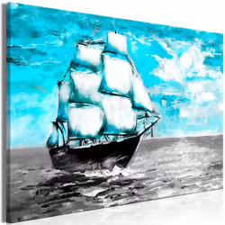 Planete Discount PD10111-120-80, Paysage marin, Bleu, Gris, Panneaux MDF, 1200 mm, 20 mm, 800 mm