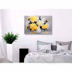Tableau Fleurs Fragrant Colours (1 Part) Wide Yellow - PD11322-120-80