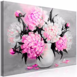 Planete Discount PD11323-120-80, Bouquets de fleurs, Gris, Rose, Panneaux MDF, 1200 mm, 20 mm, 800 mm