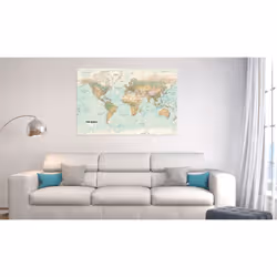 Tableau Cartes du monde World Map: Beautiful World - PD11732-120-80