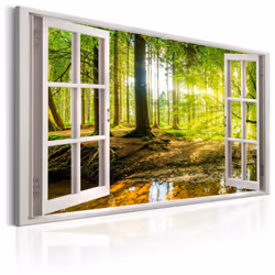 Planete Discount PD10118-120-80, Forêt, Marron, Vert, Blanc, Jaune, Panneaux MDF, 1200 mm, 20 mm, 800 mm