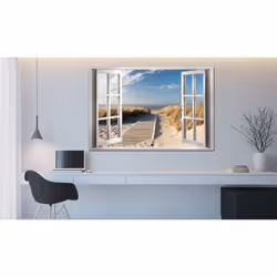 Tableau Window: View of the Beach - PD10121-120-80