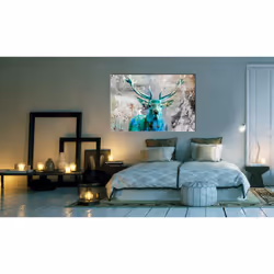 Tableau Green Deer - PD8405-120-80