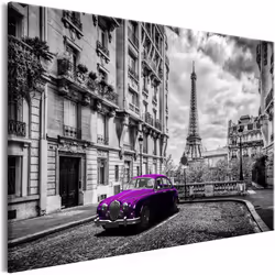Planete Discount PD12198-120-80, Paris, Gris, Violet, Panneaux MDF, 1200 mm, 20 mm, 800 mm