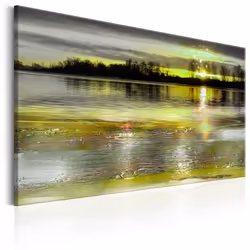 Planete Discount PD10122-120-80, Levers et couchers de soleil, Vert, Gris, Jaune, Panneaux MDF, 1200 mm, 20 mm, 800 mm