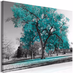 Planete Discount PD10126-120-80, Arbres, Gris, Turquoise, Panneaux MDF, 1200 mm, 20 mm, 800 mm