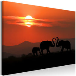 Tableau Elephants in Love (1 Part) Wide - PD10127-120-80