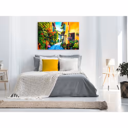 Tableau Villes Beautiful Street (1 Part) Wide - PD12202-120-80